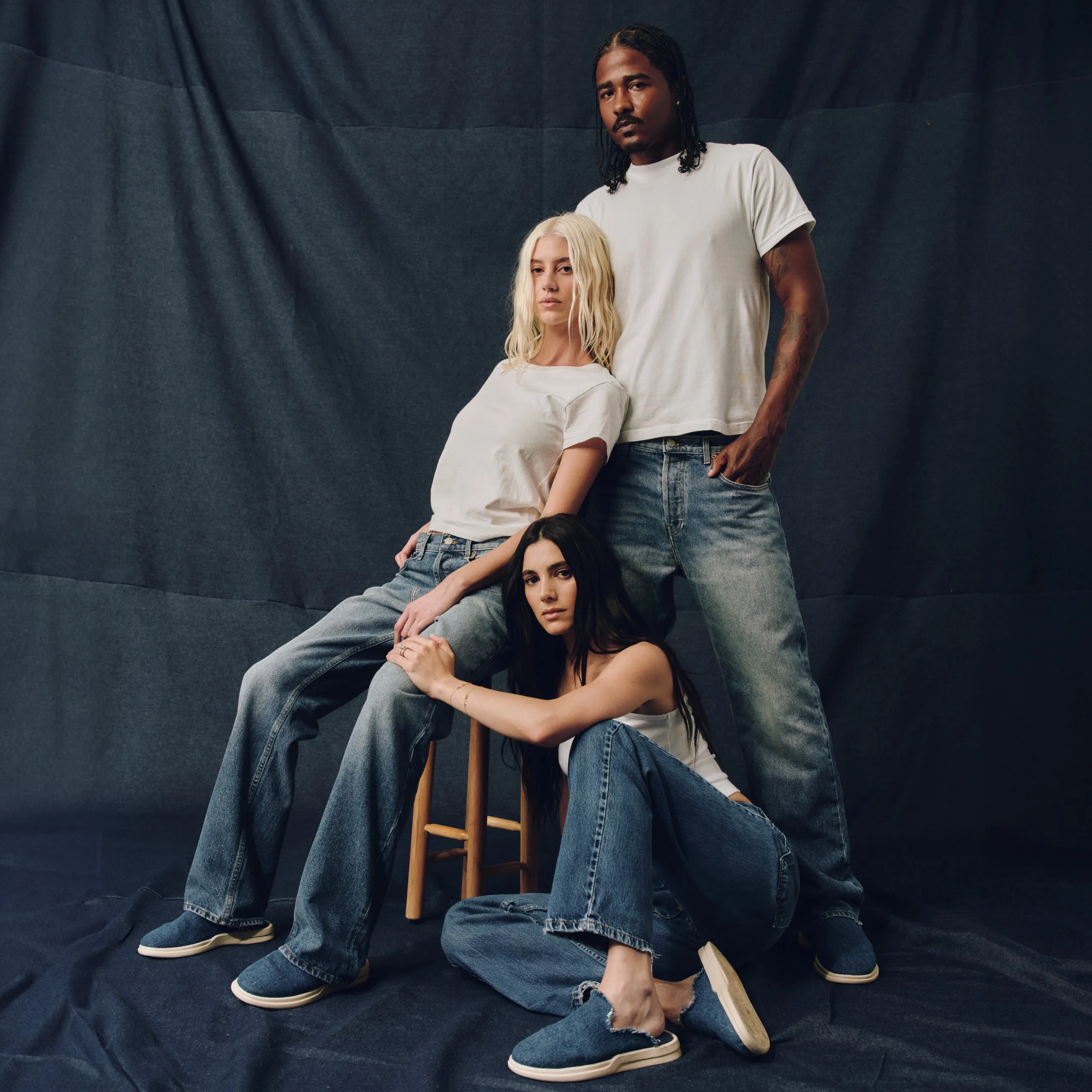 Pelli - LPW Blue Denim / Shortbread sold by Lusso Cloud product image thumbnail 2