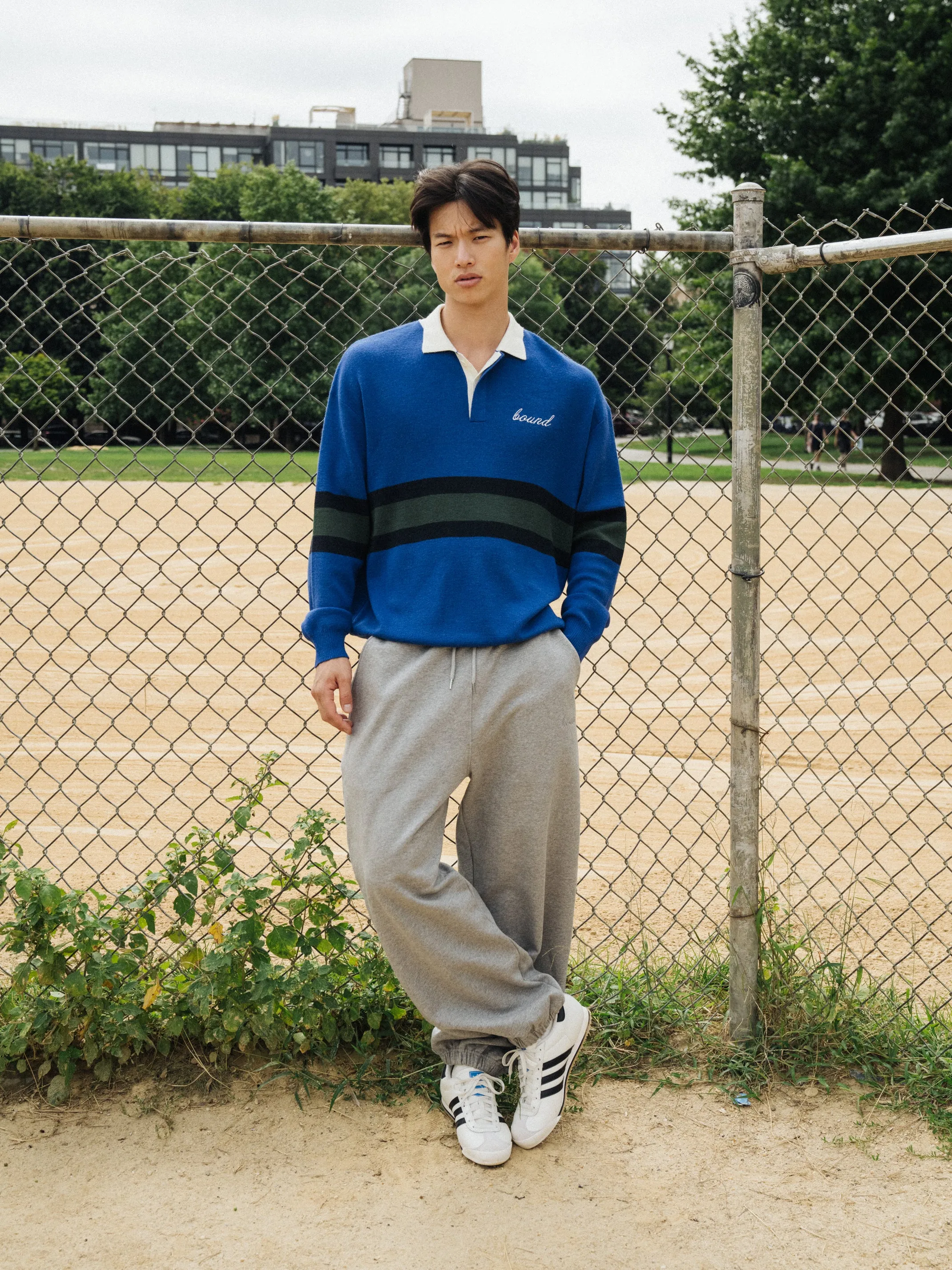 WOOL RETRO RUGBY POLO - ROYAL sold by Bound product image thumbnail 2