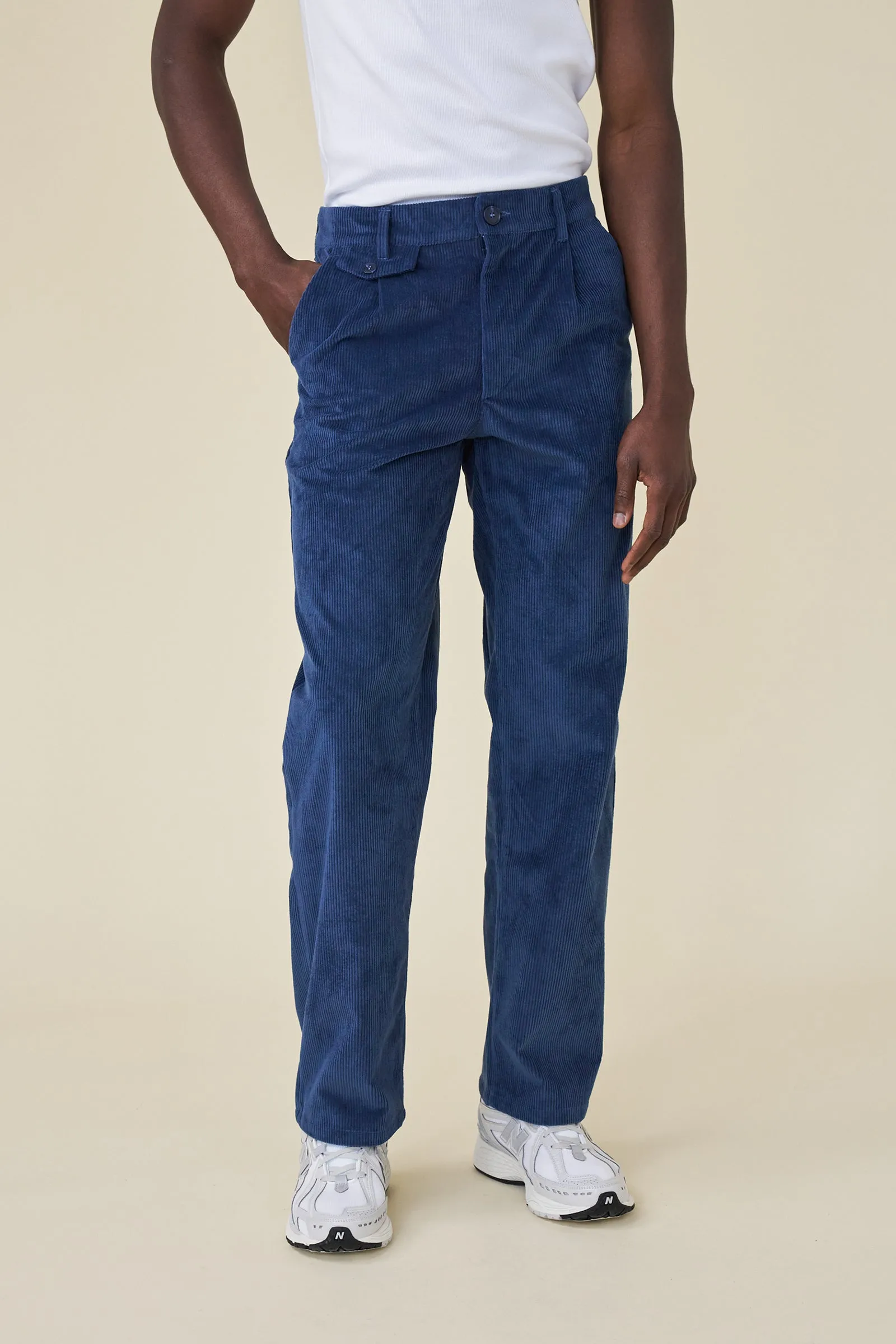 RELAXED CORDUROY TROUSER - DALLAS BLUE sold by Bound