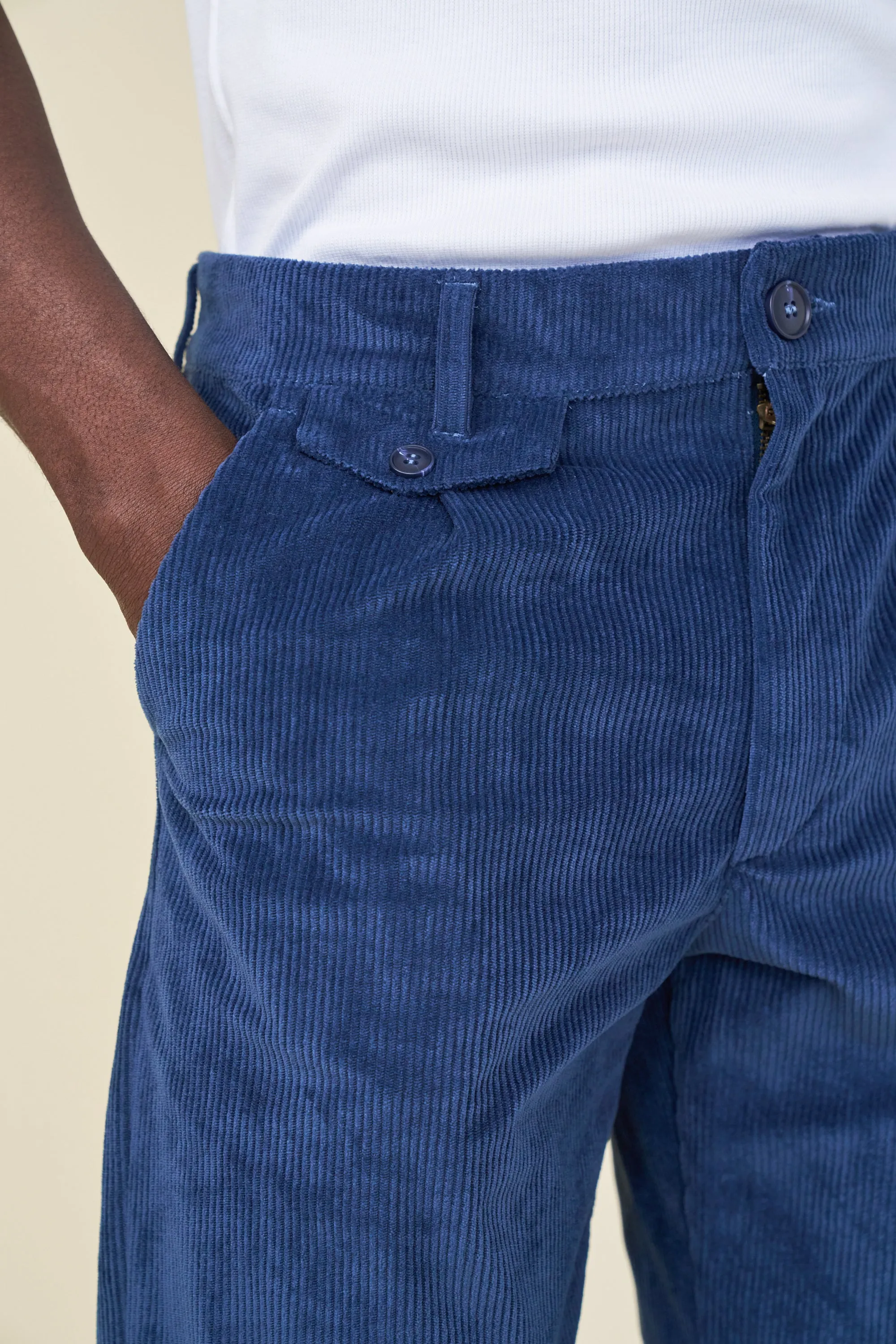 RELAXED CORDUROY TROUSER - DALLAS BLUE sold by Bound product image thumbnail 5