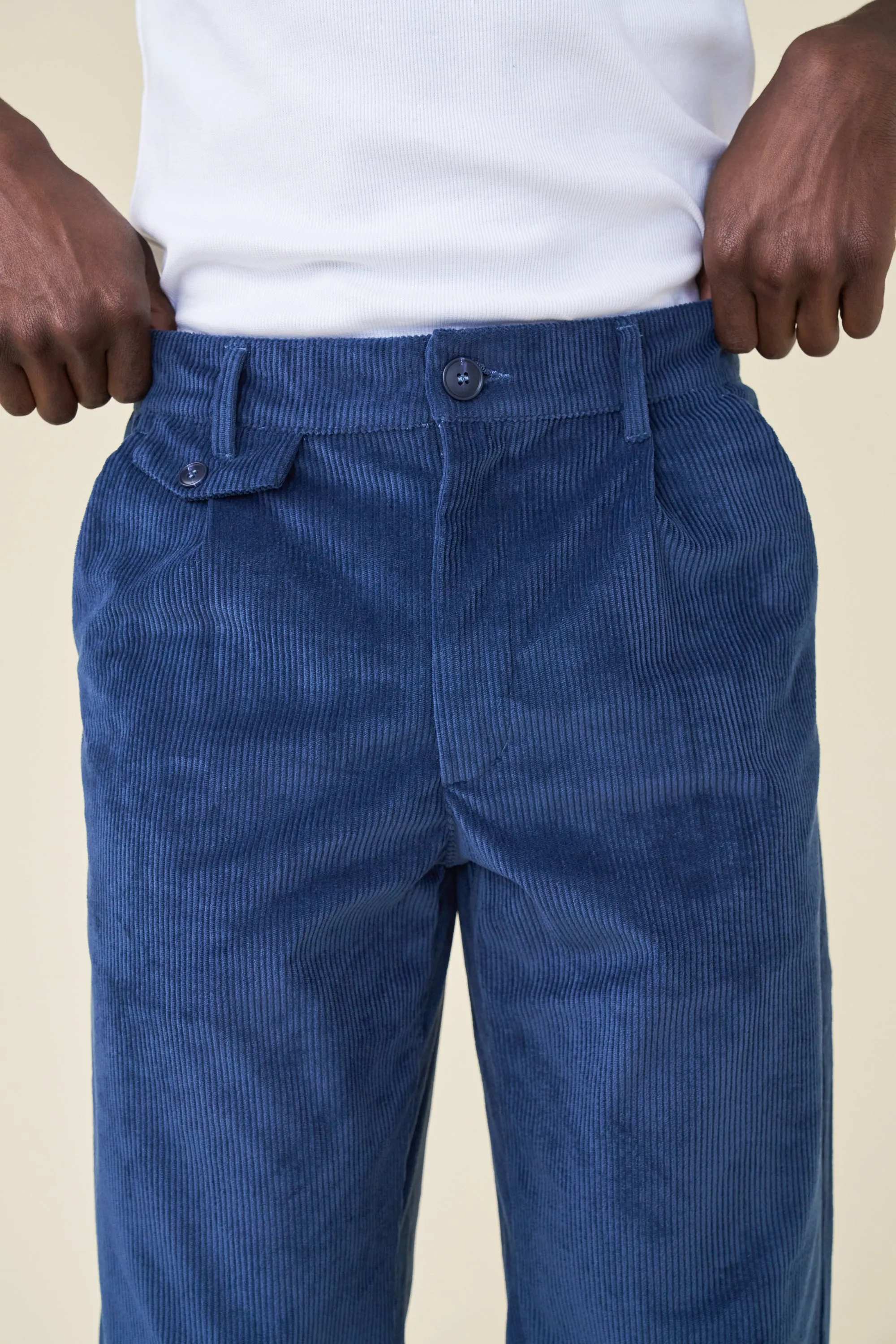 RELAXED CORDUROY TROUSER - DALLAS BLUE sold by Bound product image thumbnail 4