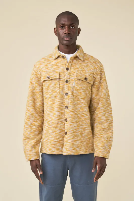 MARBLE WOOL OVERSHIRT - MUSTARD sold by Bound