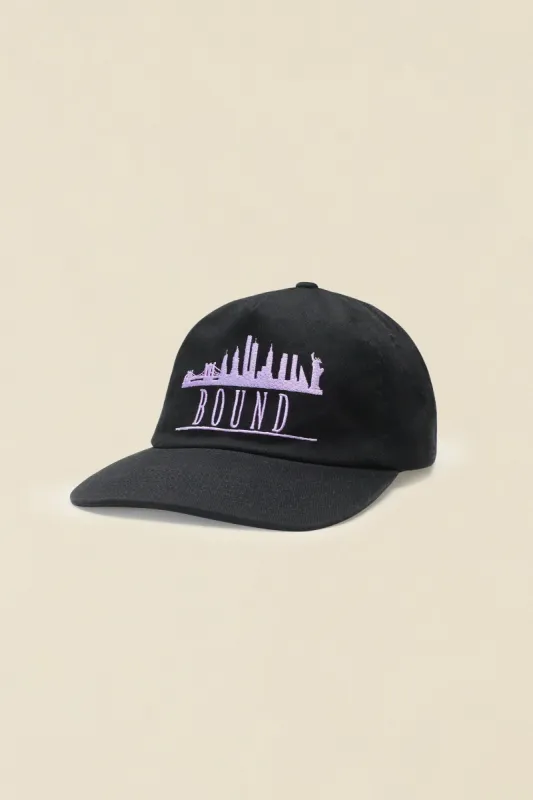 NYC EMBROIDERED 6 PANEL CAP - BLACK sold by Bound