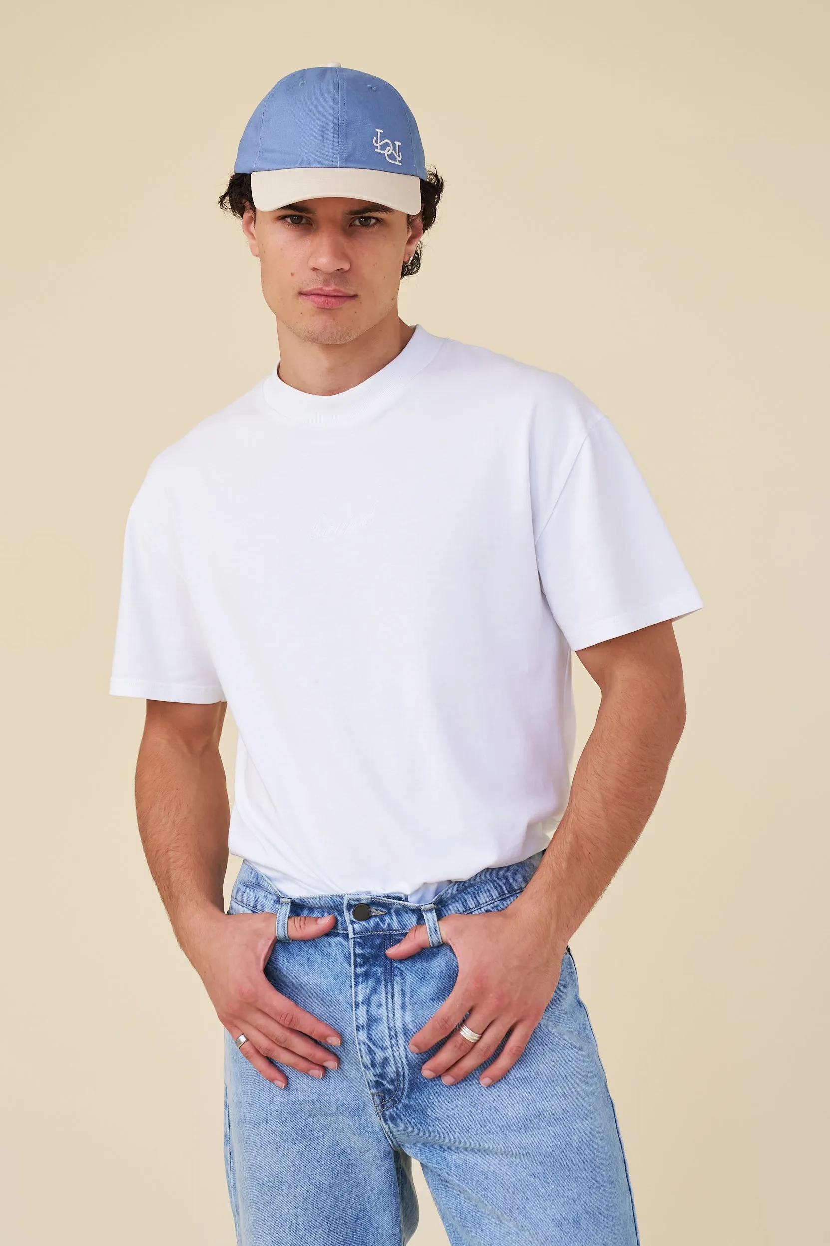 SIGNATURE BASEBALL CAP - BLUE / CREAM sold by Bound product image thumbnail 4