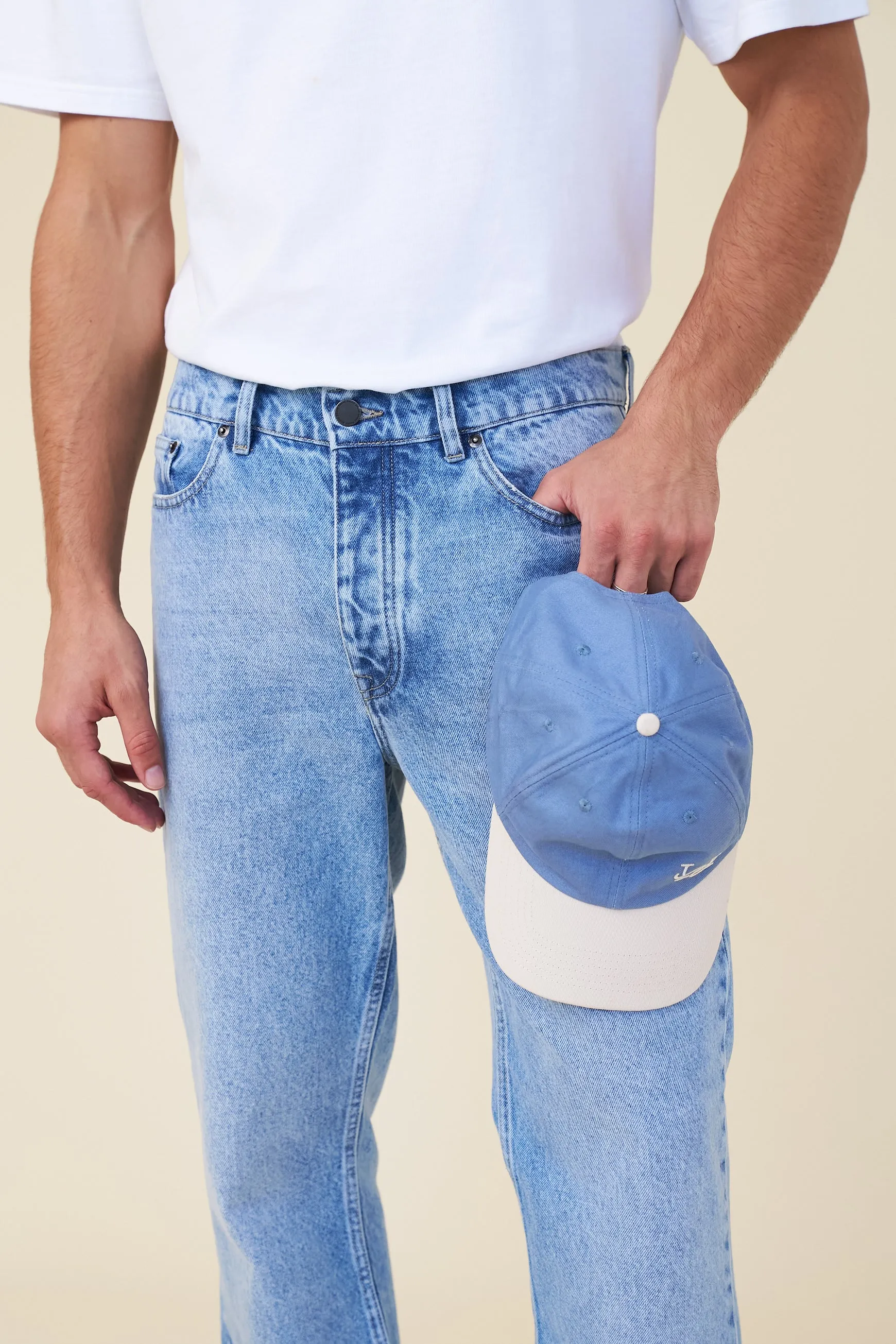 SIGNATURE BASEBALL CAP - BLUE / CREAM sold by Bound product image thumbnail 3