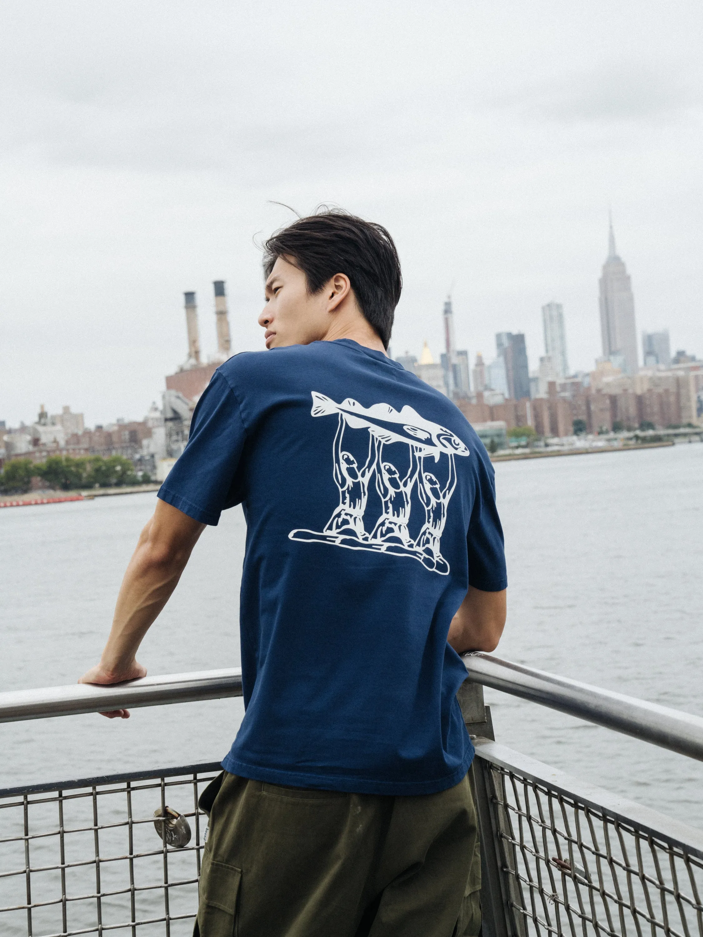 MARISSA ANGLING TEE - NAVY sold by Bound product image thumbnail 2