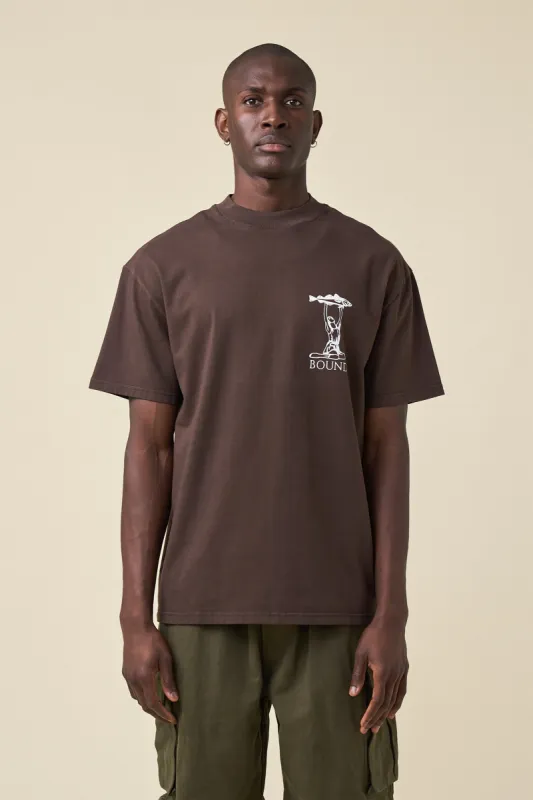 MARISSA ANGLING TEE - BROWN sold by Bound