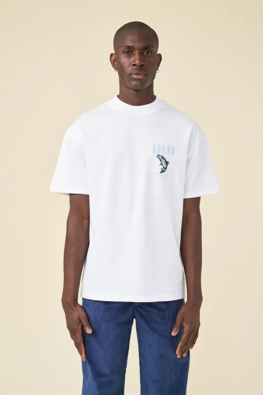 MARINA ANGLING TEE - WHITE sold by Bound