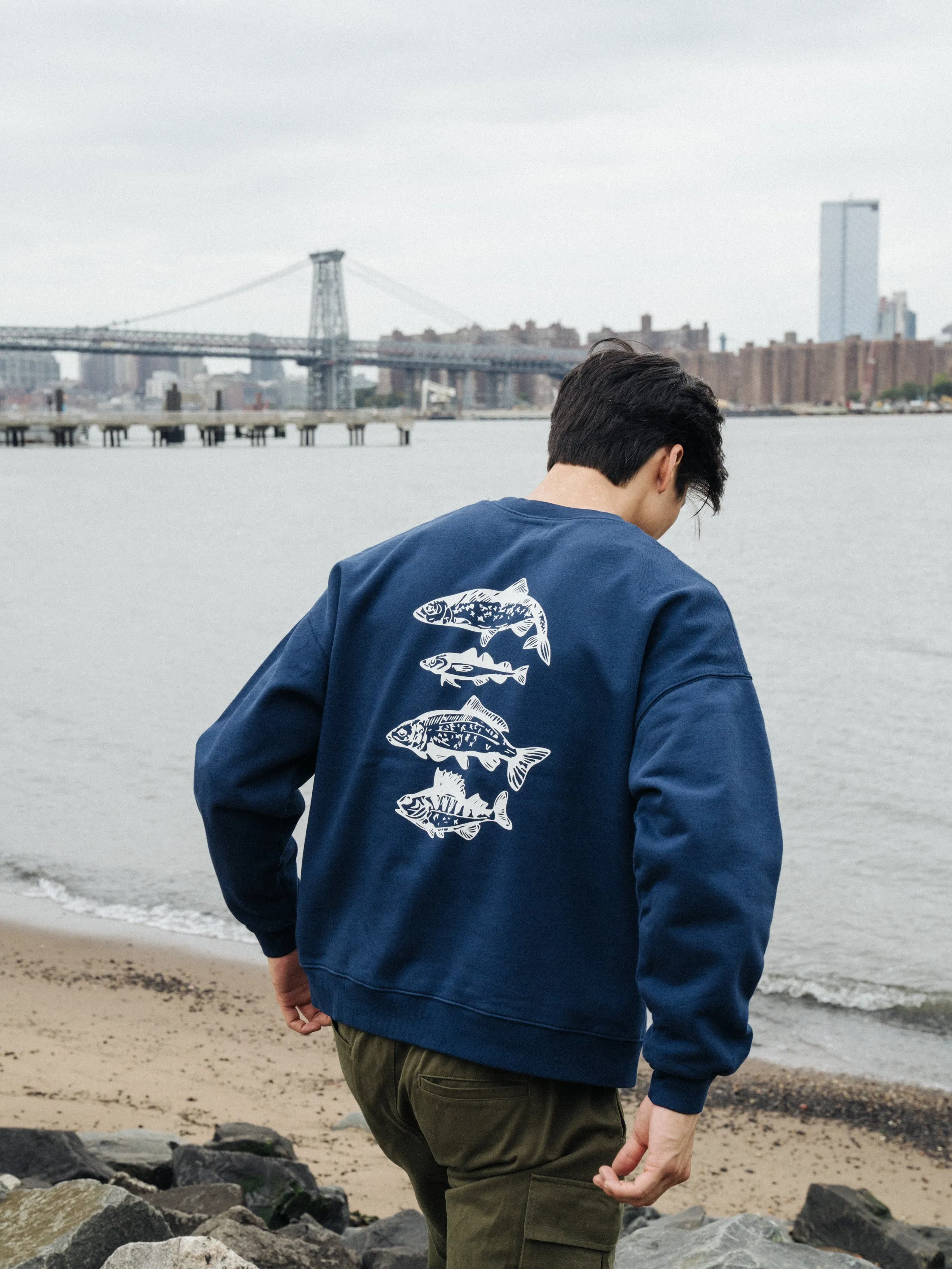 ANGLING CLUB SWEATER - NAVY sold by Bound product image thumbnail 2