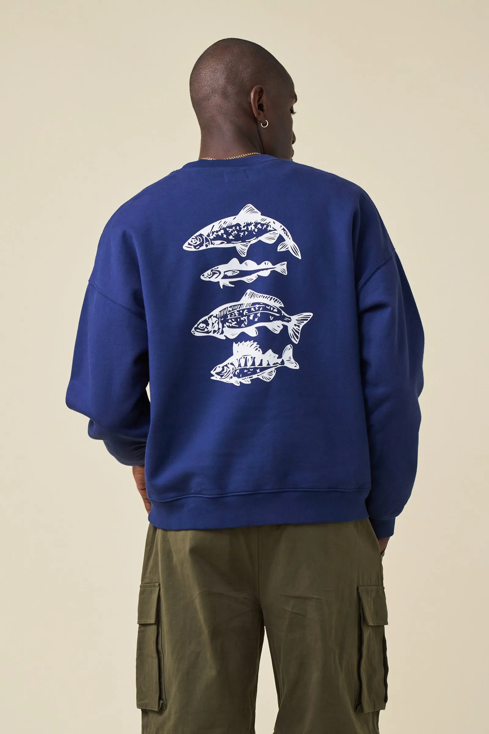 ANGLING CLUB SWEATER - NAVY sold by Bound product image thumbnail 3