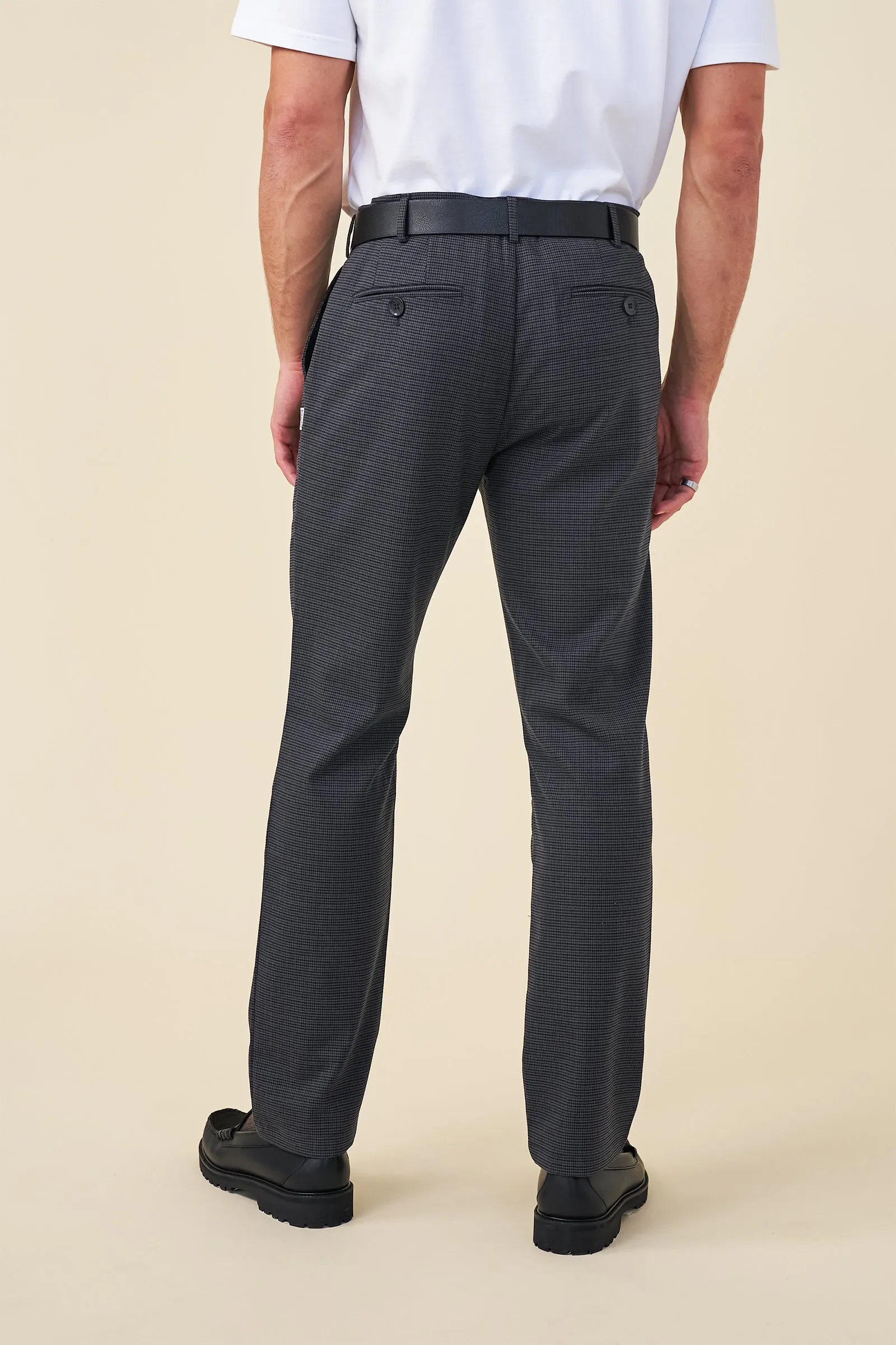 DOGTOOTH SMART TROUSER - SLATE GREY sold by Bound product image thumbnail 2