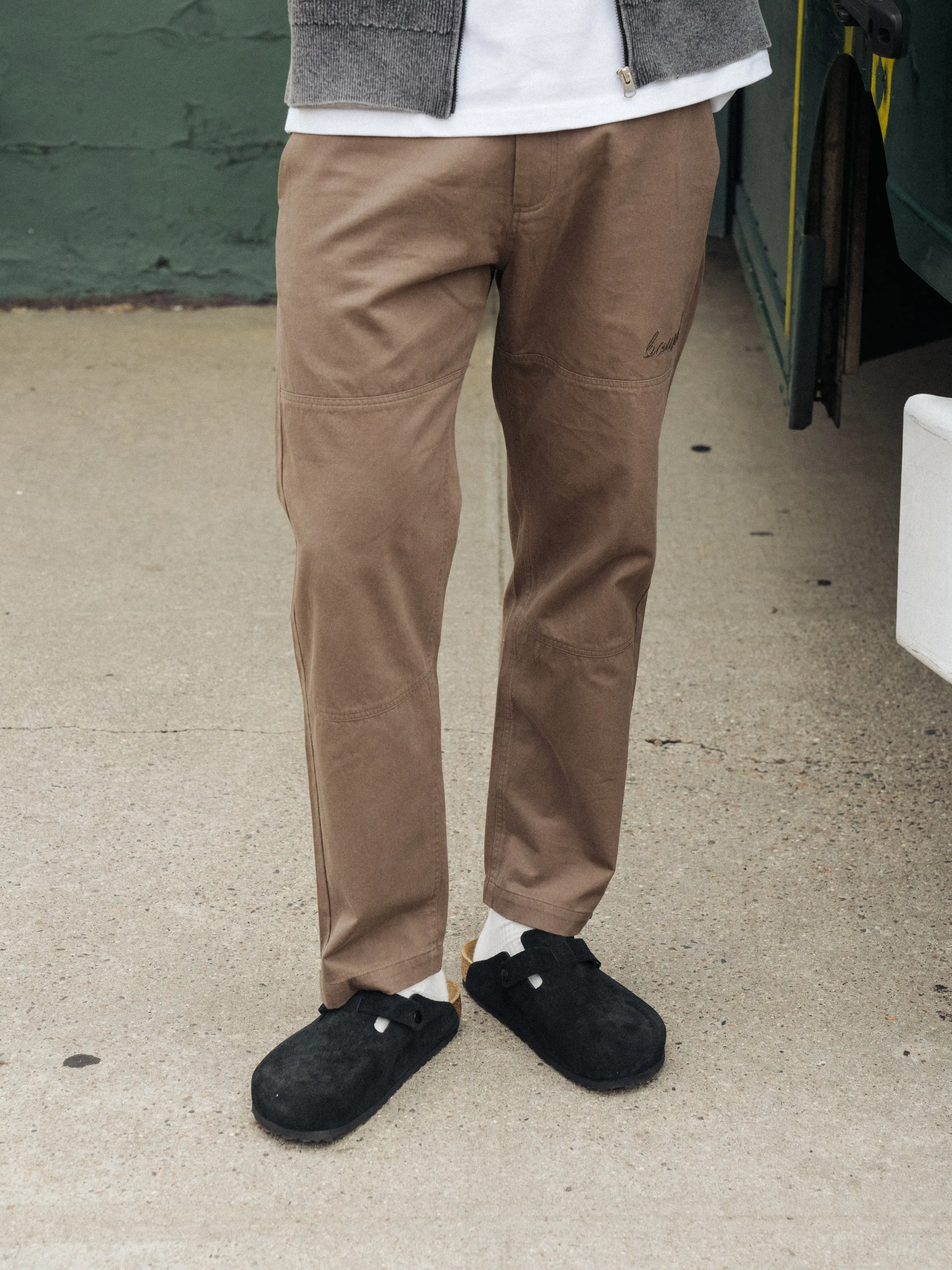 BROWN STRAIGHT WORK PANT sold by Bound product image thumbnail 3