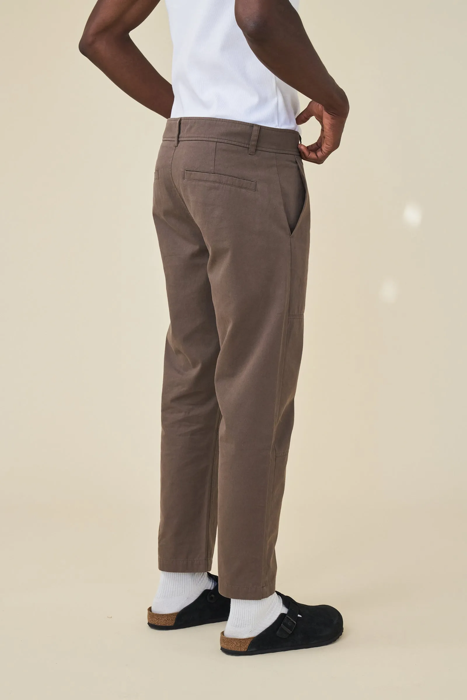 BROWN STRAIGHT WORK PANT sold by Bound product image thumbnail 4