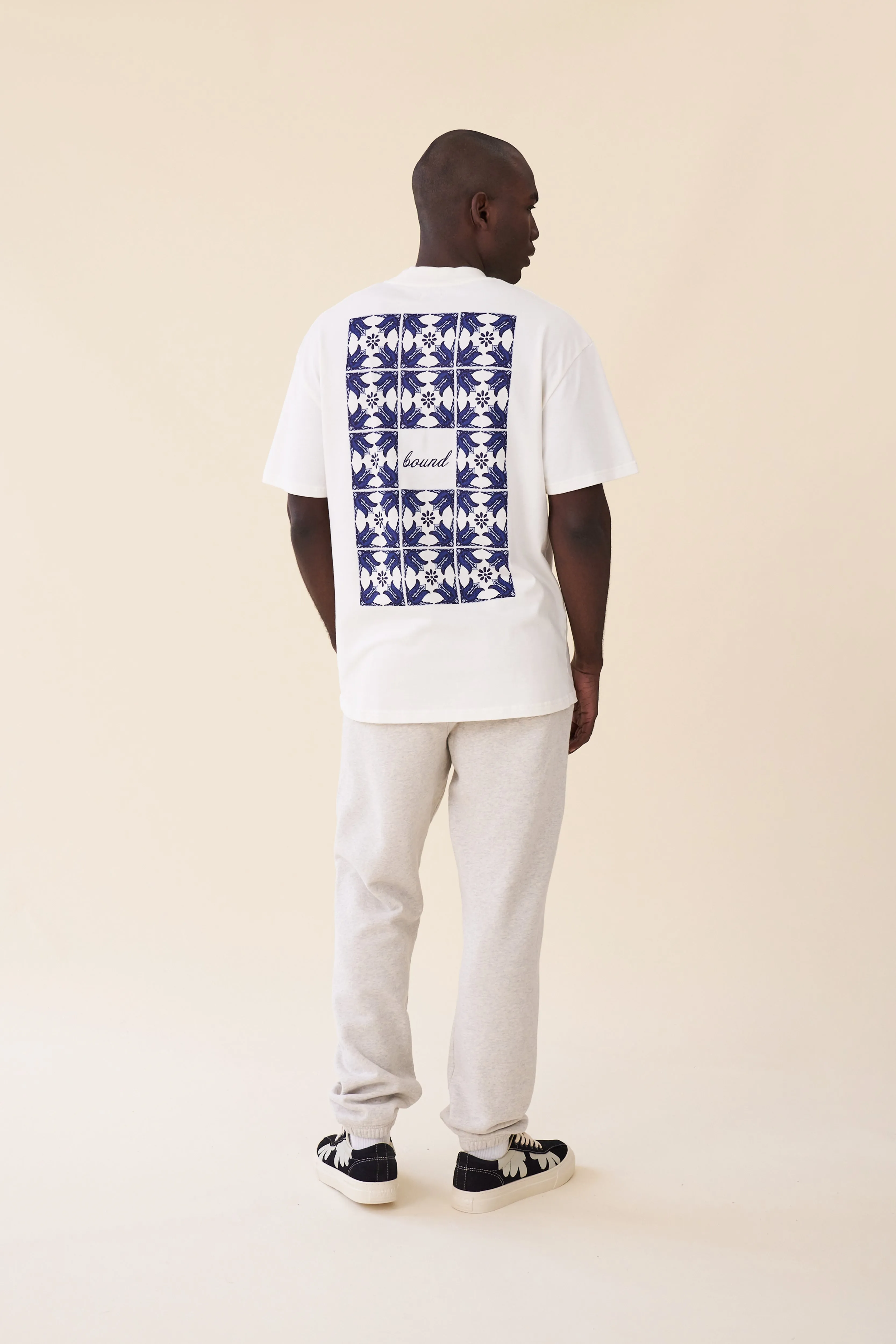 PORTO AZULEJOS TEE - ECRU sold by Bound product image thumbnail 3
