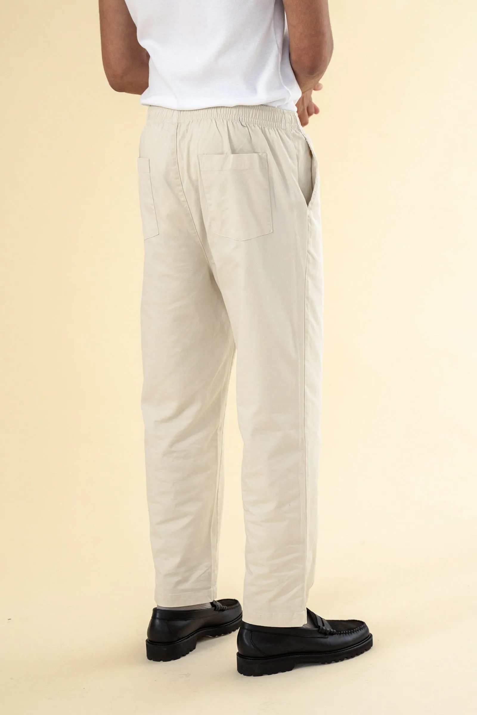 WILLIAM STAPLE COTTON TROUSER - ECRU sold by Bound product image thumbnail 2