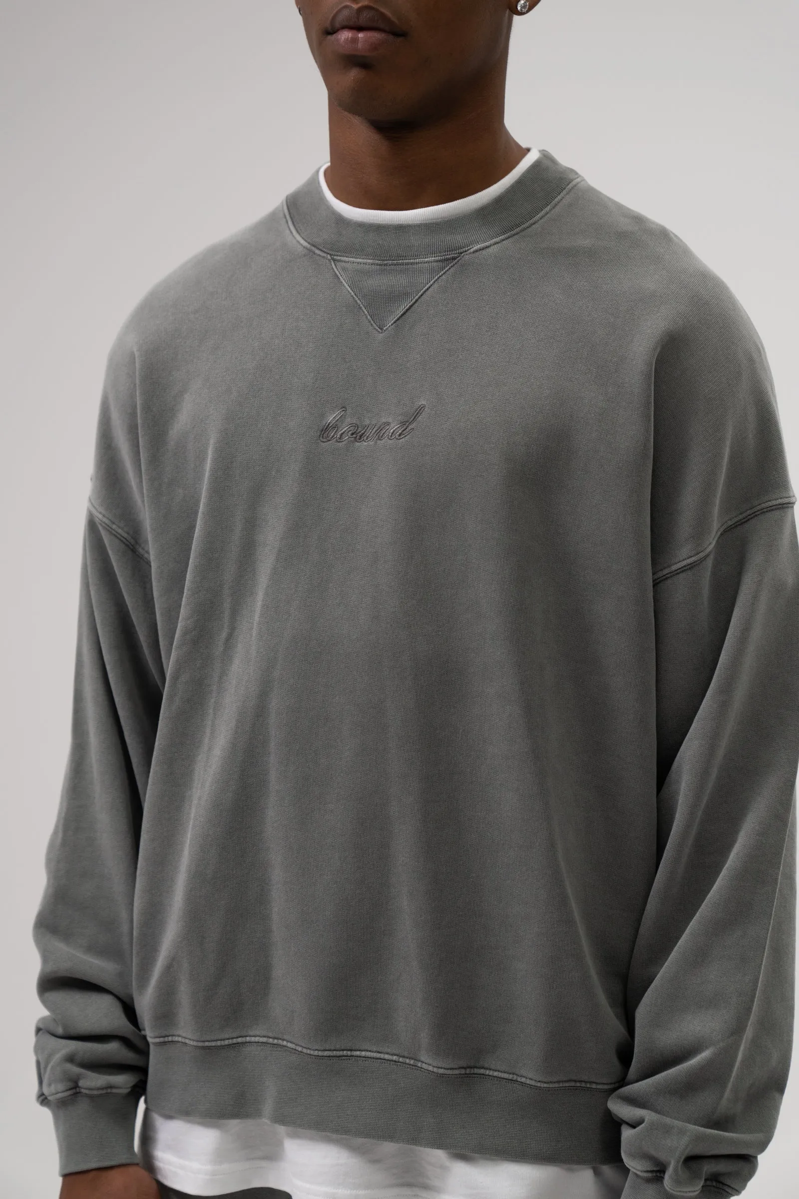 SUSTAIN WASHED GREY SWEATER & JOGGERS SET sold by Bound product image thumbnail 3