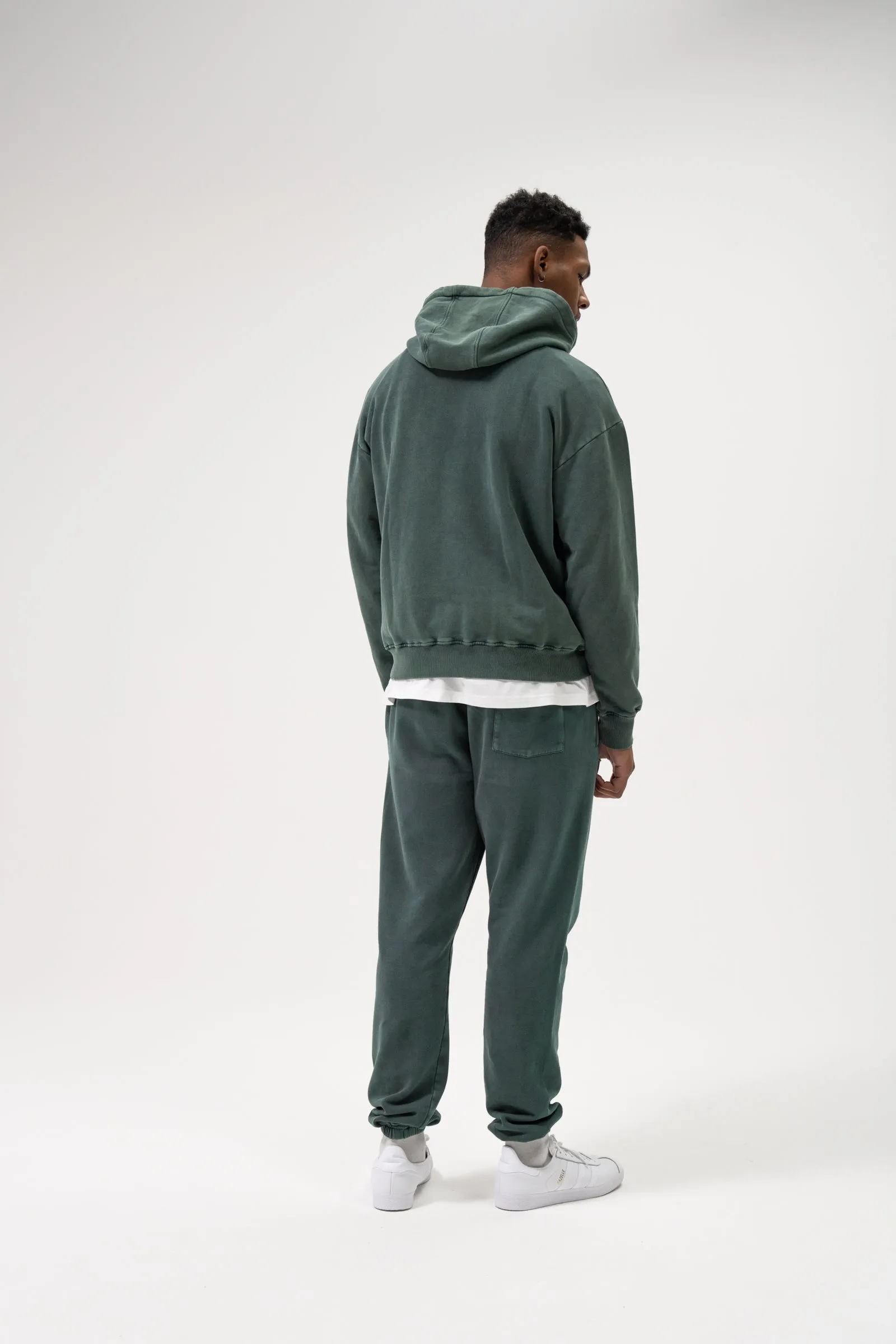 SUSTAIN WASHED GREEN HOODIE & JOGGERS SET sold by Bound product image thumbnail 4