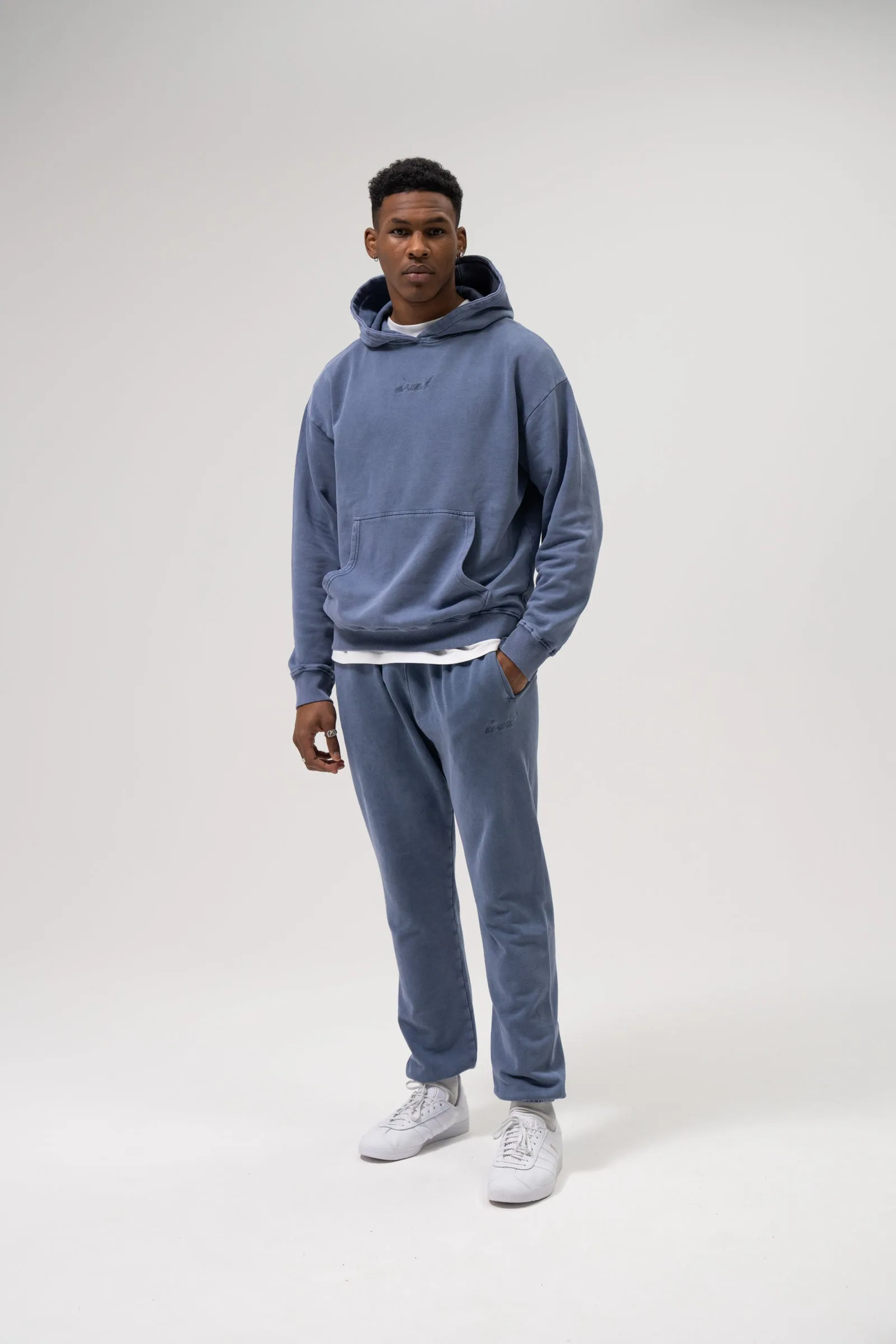 SUSTAIN WASHED BLUE HOODIE & JOGGERS SET sold by Bound product image thumbnail 2