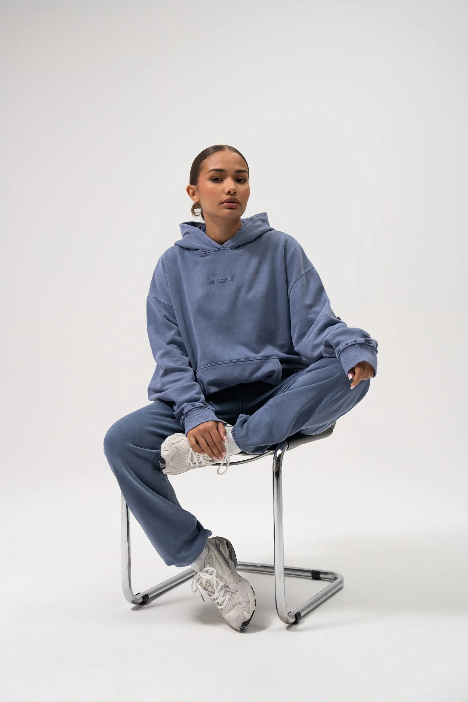 SUSTAIN WASHED BLUE HOODIE & JOGGERS SET sold by Bound product image thumbnail 3