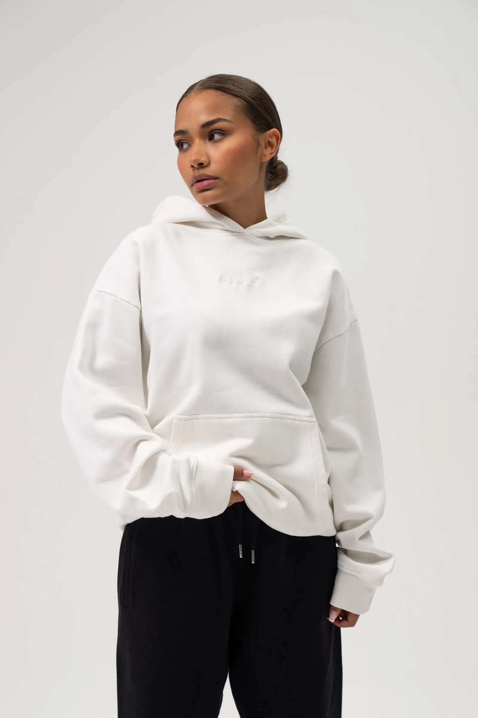 SUSTAIN IVORY HOODIE & NAVY JOGGERS SET sold by Bound product image thumbnail 2