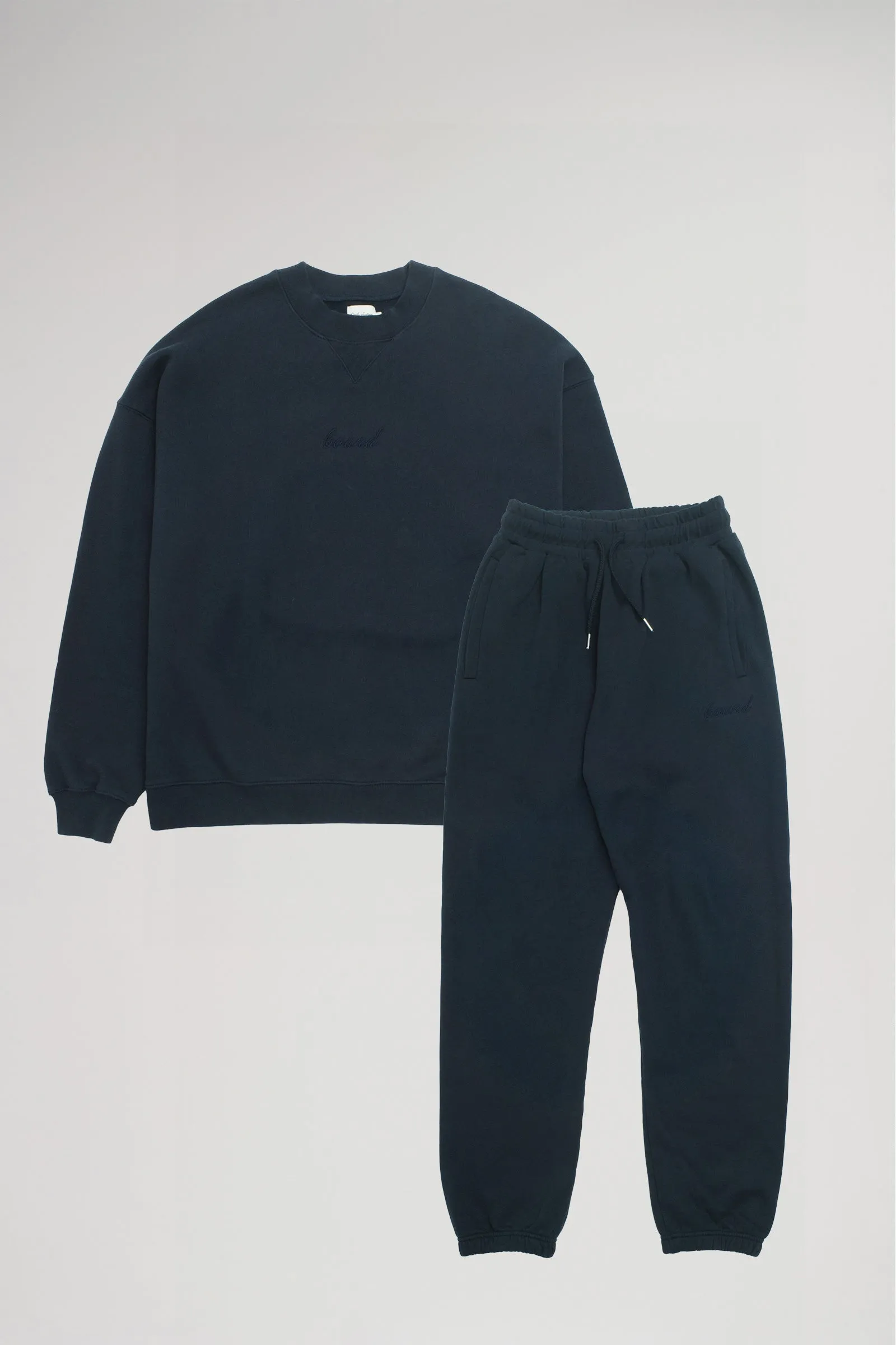 SUSTAIN NAVY SWEATER & JOGGERS SET sold by Bound