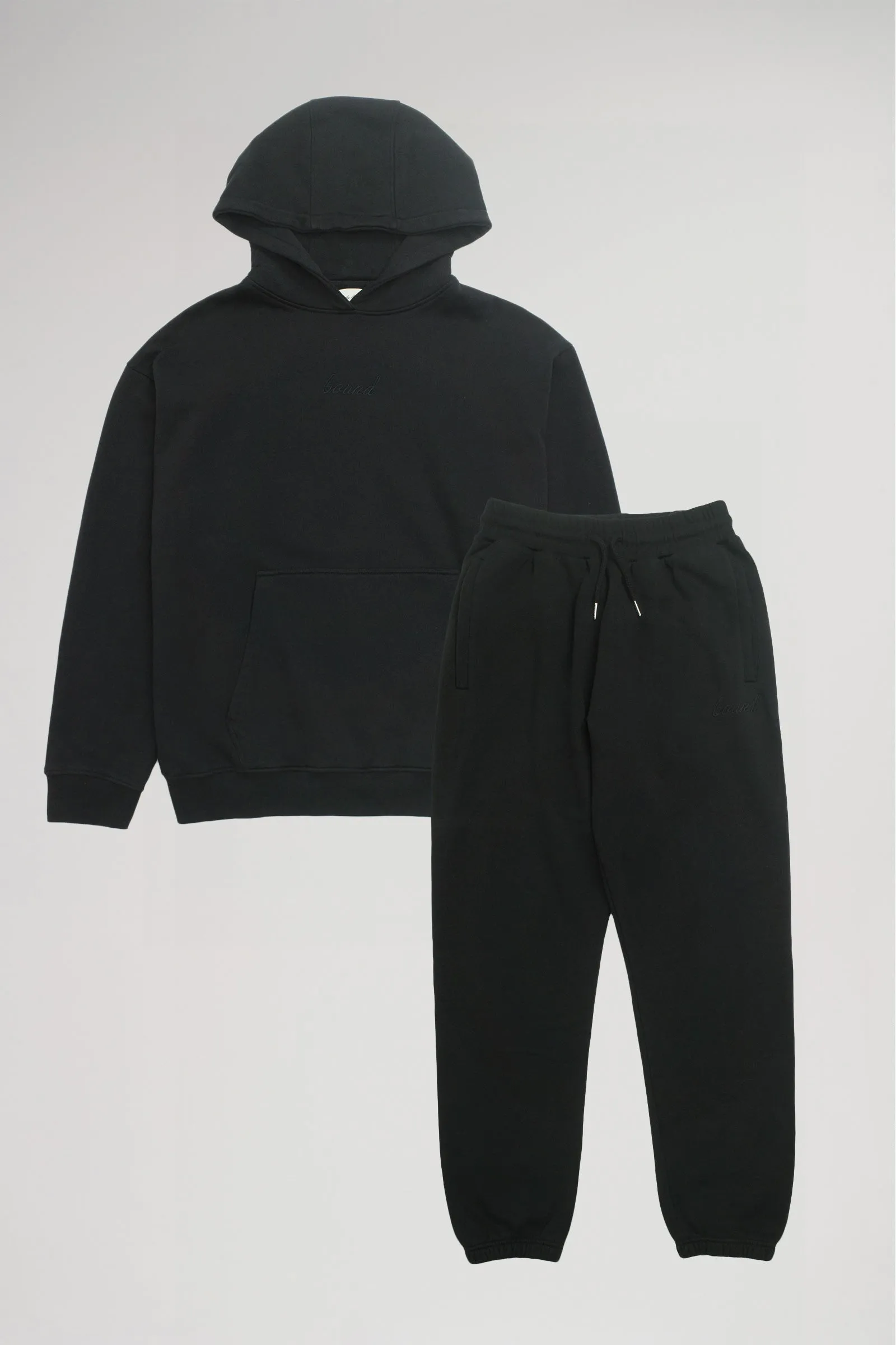 SUSTAIN BLACK HOODIE & JOGGERS SET sold by Bound