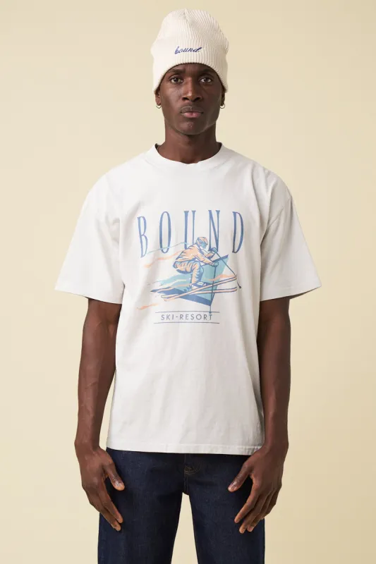 ALPINE RETRO WASHED TEE - STONE sold by Bound