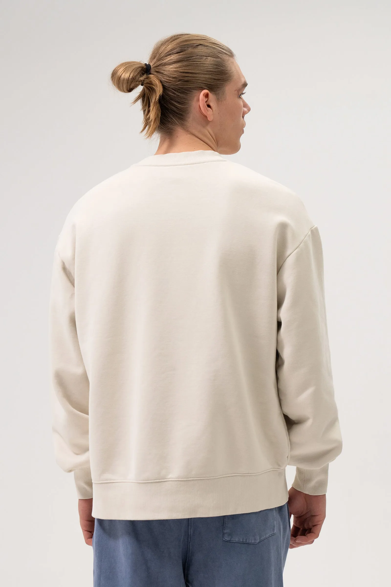 ALPINE RETRO WASHED SWEATER - CREAM sold by Bound product image thumbnail 4