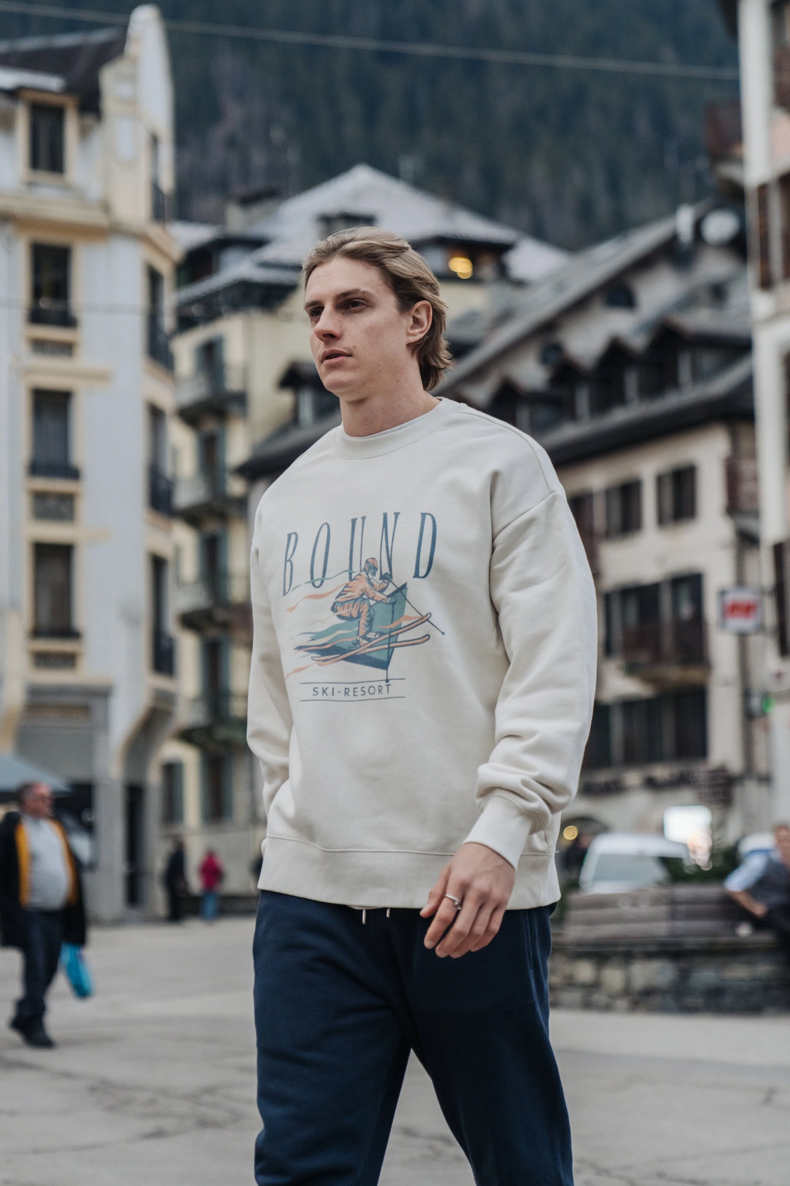 ALPINE RETRO WASHED SWEATER - CREAM sold by Bound product image thumbnail 2