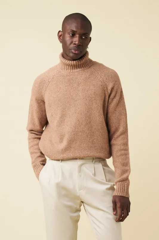RUST FLECK ROLL NECK sold by Bound