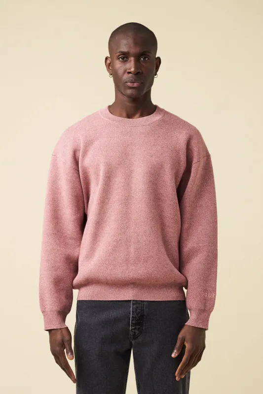 RED MARL KNIT SWEATER sold by Bound