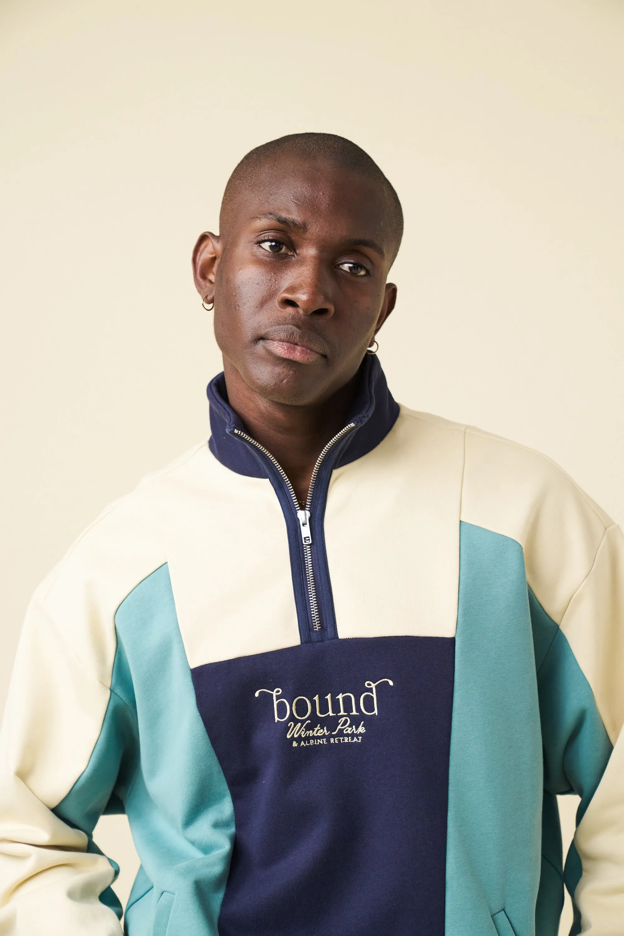 RETRO WINTER RESORT 1/4 ZIP SWEATER sold by Bound product image thumbnail 4