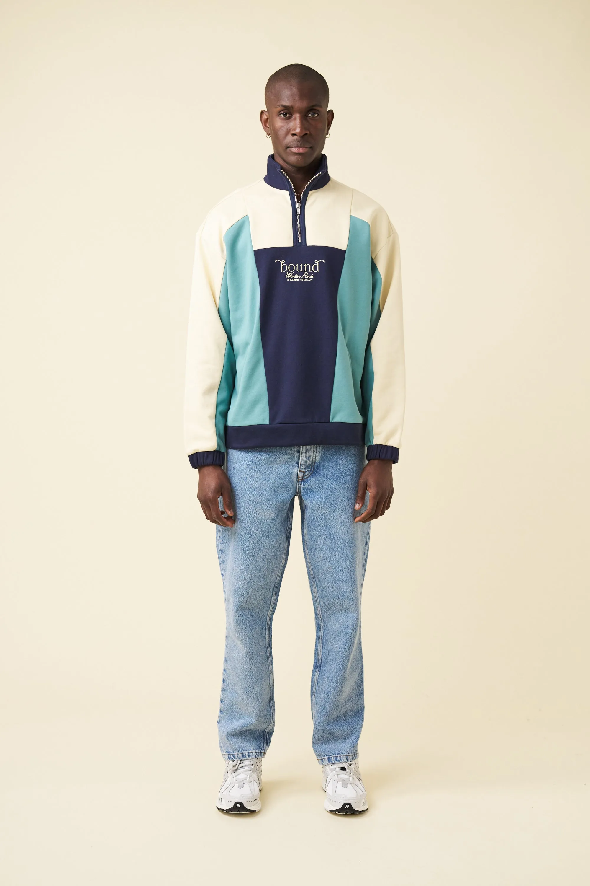 RETRO WINTER RESORT 1/4 ZIP SWEATER sold by Bound product image thumbnail 3