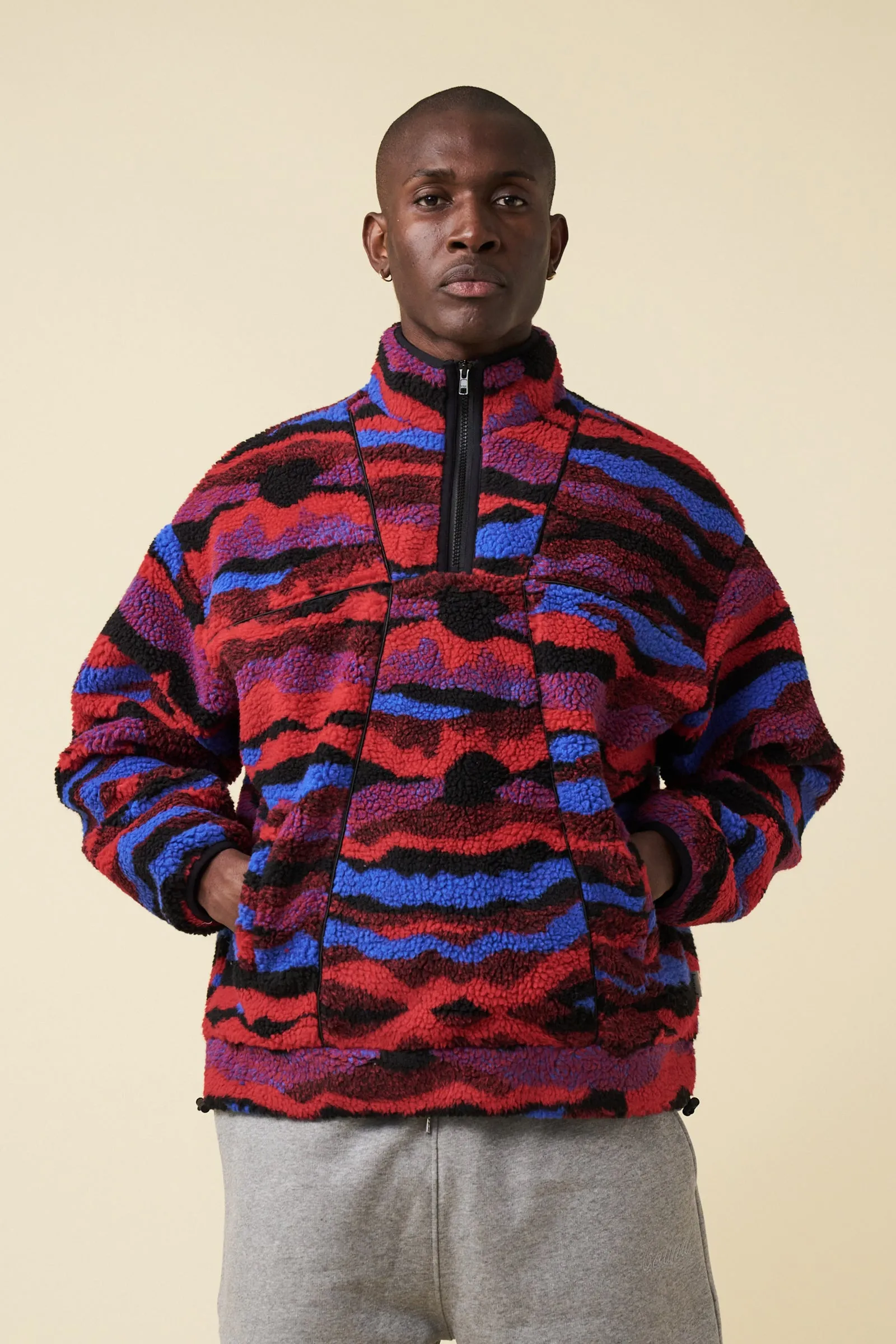 CAMO RETRO PATTERNED FLEECE sold by Bound