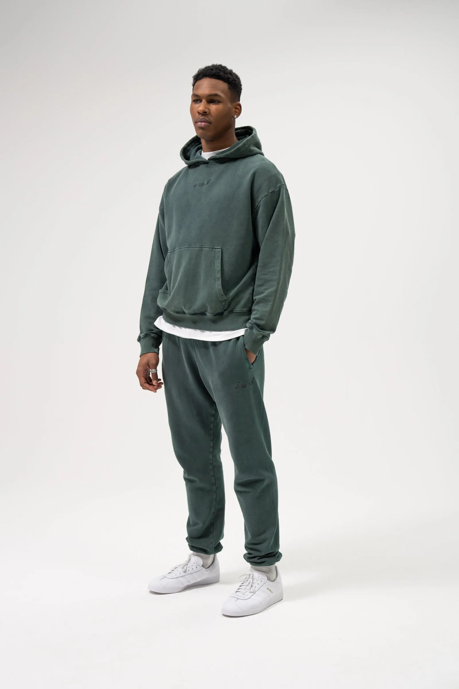 SUSTAIN WASHED GREEN HOODIE sold by Bound product image thumbnail 5