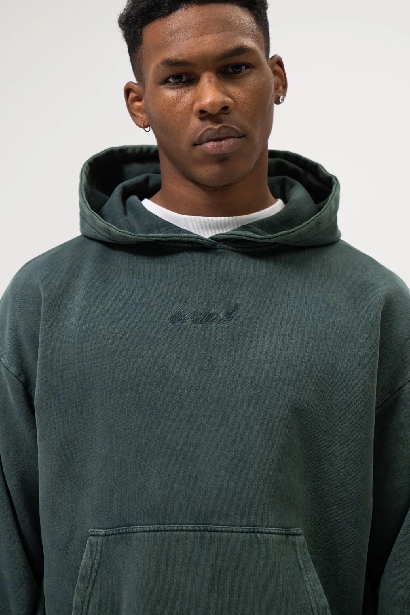 SUSTAIN WASHED GREEN HOODIE sold by Bound product image thumbnail 4