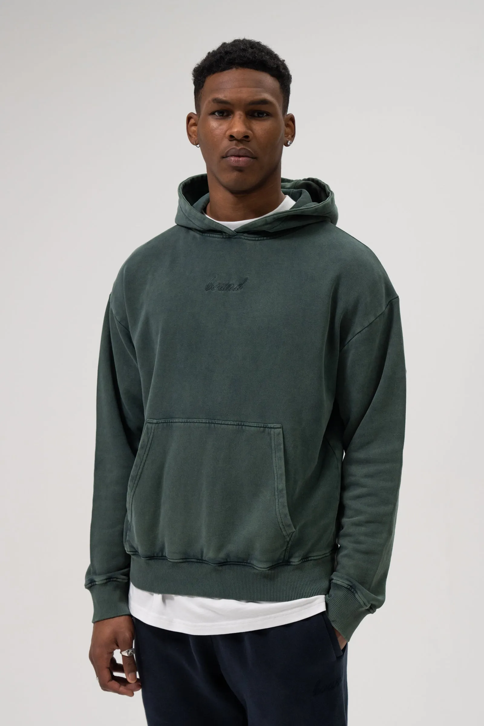 SUSTAIN WASHED GREEN HOODIE sold by Bound