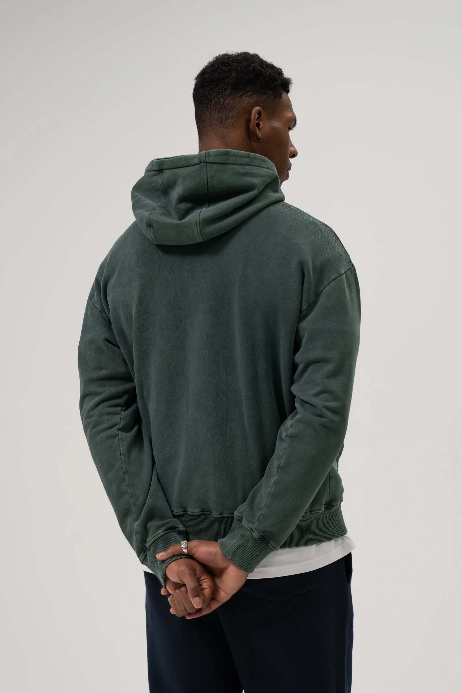 SUSTAIN WASHED GREEN HOODIE sold by Bound product image thumbnail 3