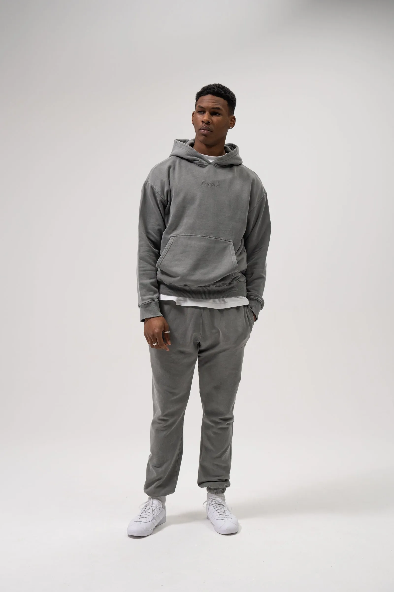SUSTAIN WASHED GREY HOODIE sold by Bound product image thumbnail 2