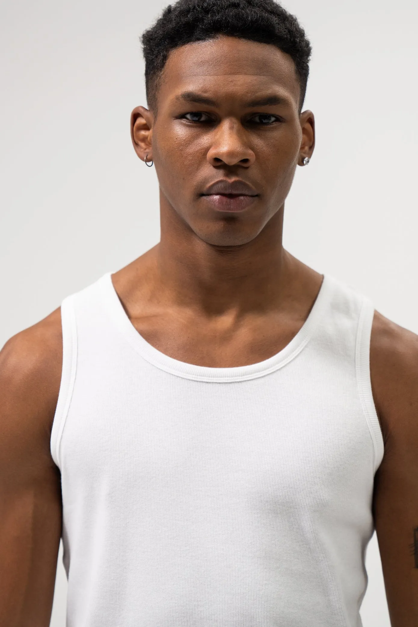 SUSTAIN WHITE RIBBED VEST sold by Bound product image thumbnail 4