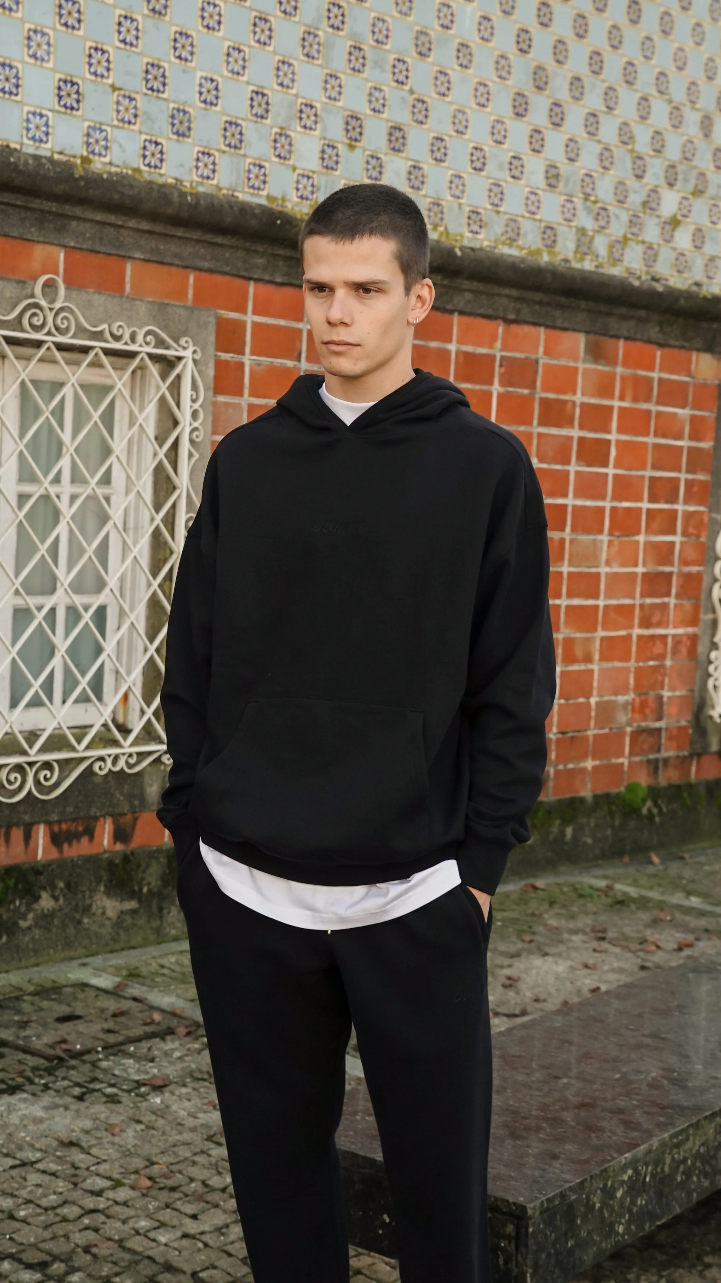SUSTAIN BLACK HOODIE sold by Bound product image thumbnail 4
