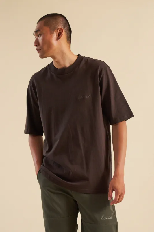 OAK BROWN SCRIPT TEE sold by Bound