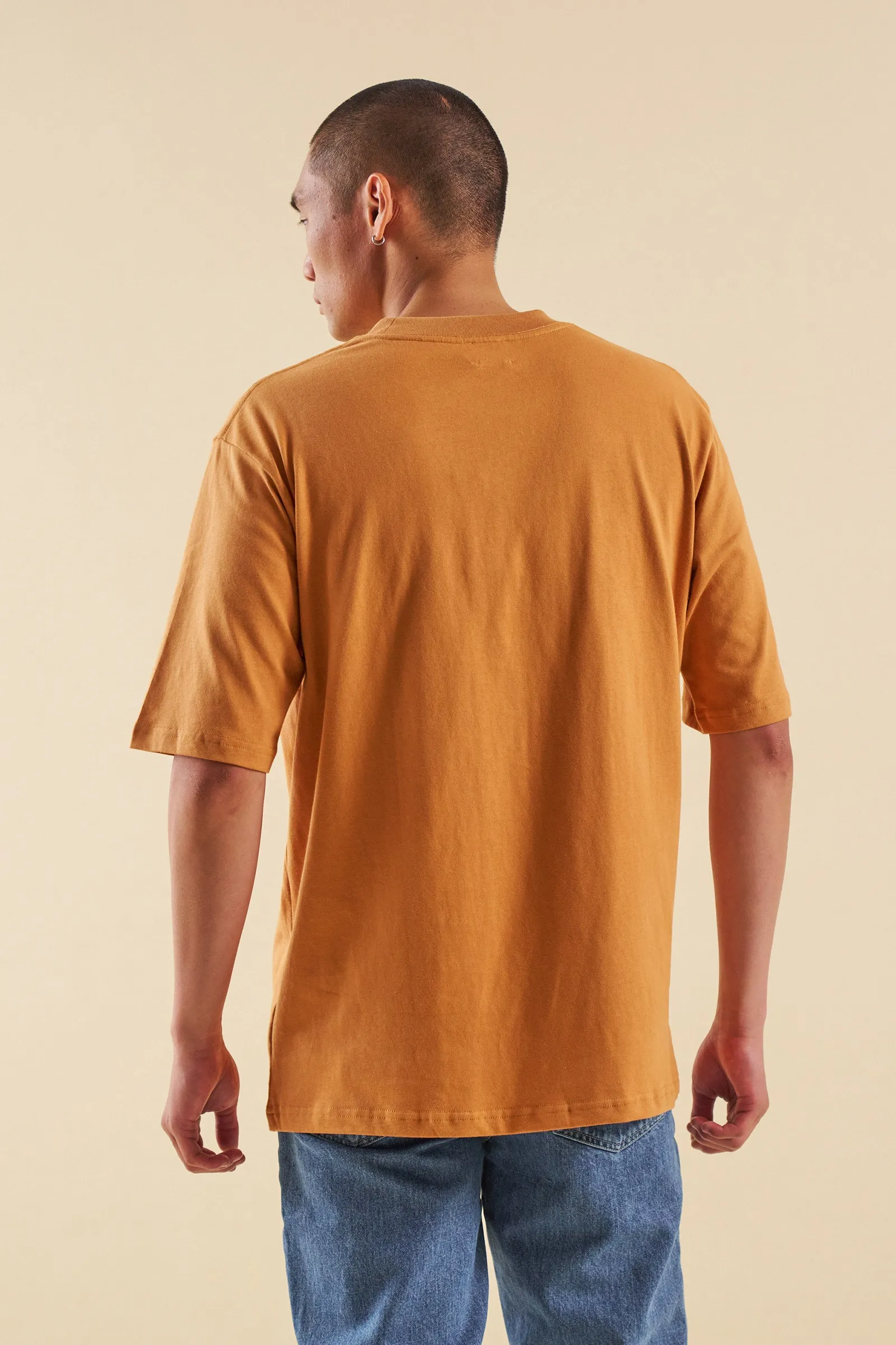 BURNT ORANGE SCRIPT TEE sold by Bound product image thumbnail 3
