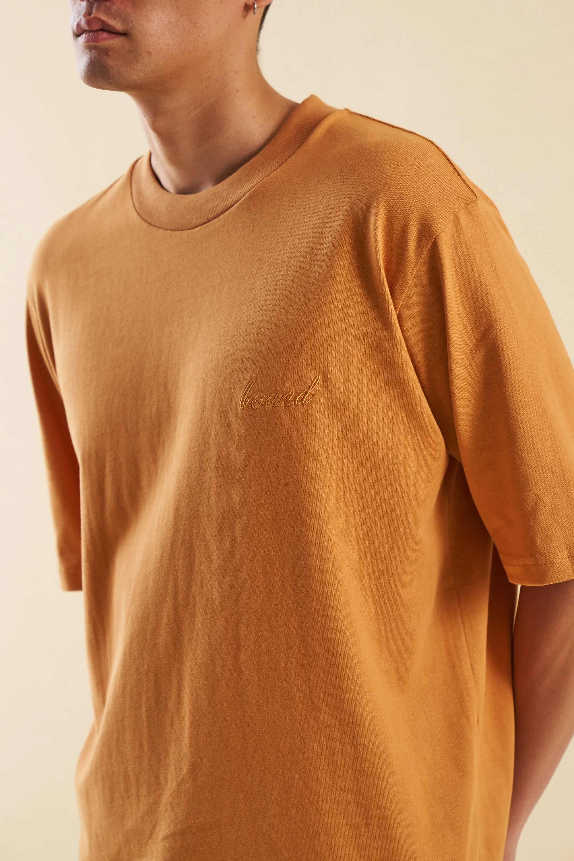 BURNT ORANGE SCRIPT TEE sold by Bound product image thumbnail 2