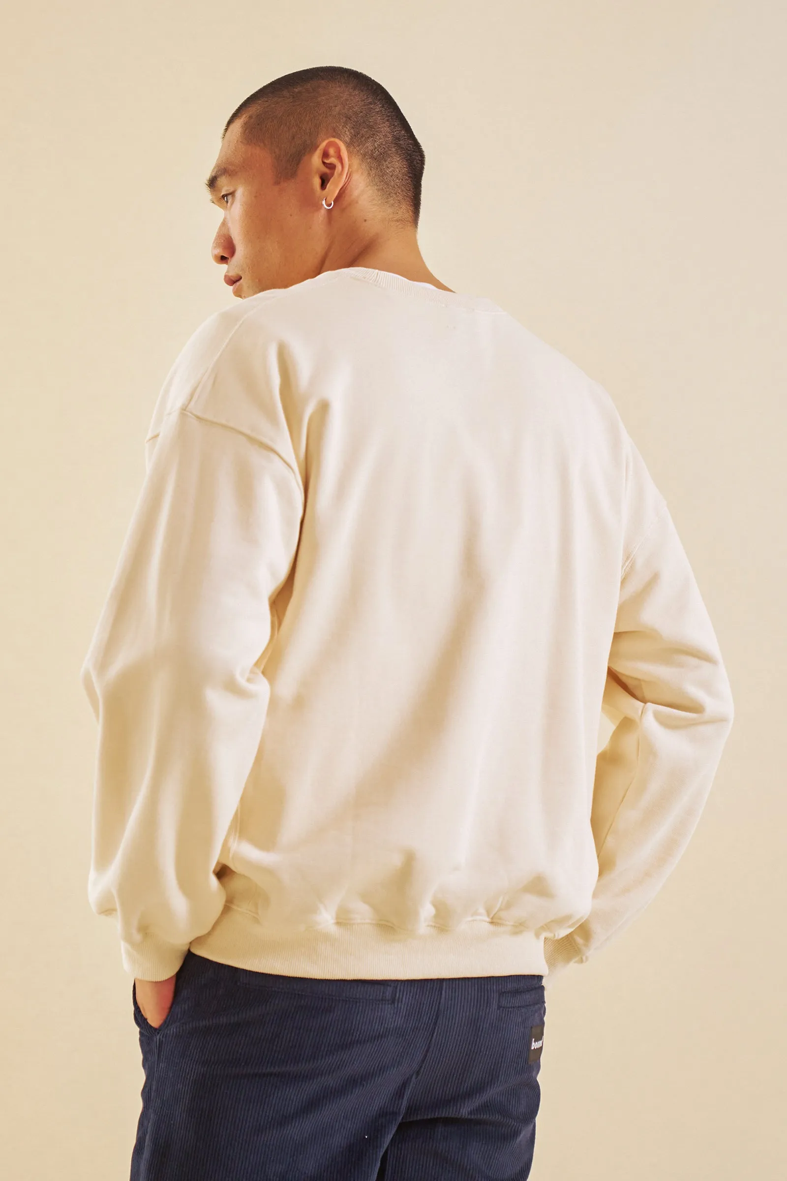 CREAM PREMIUM SCRIPT SWEATER sold by Bound product image thumbnail 2