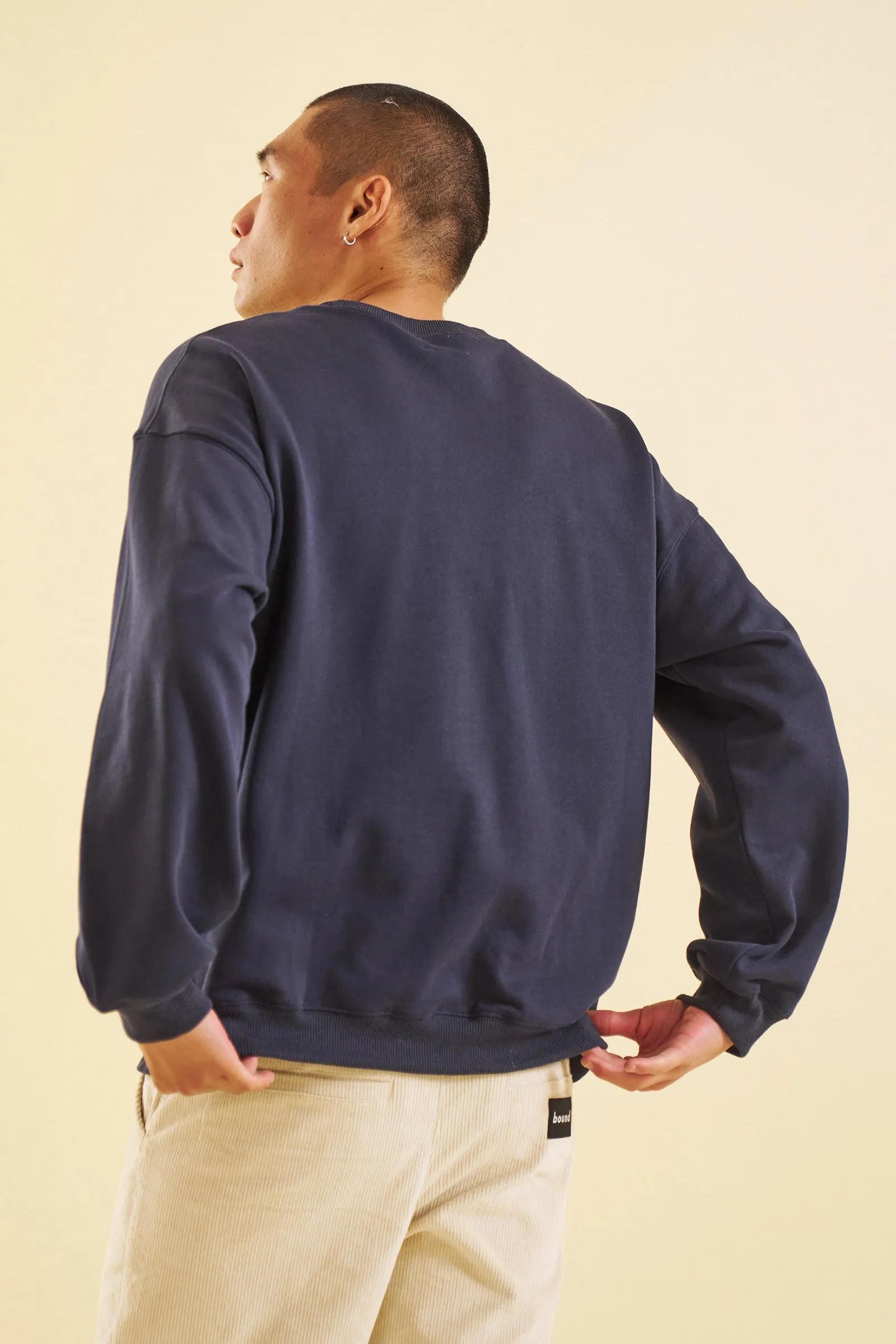 NAVY PREMIUM SCRIPT SWEATER sold by Bound product image thumbnail 2