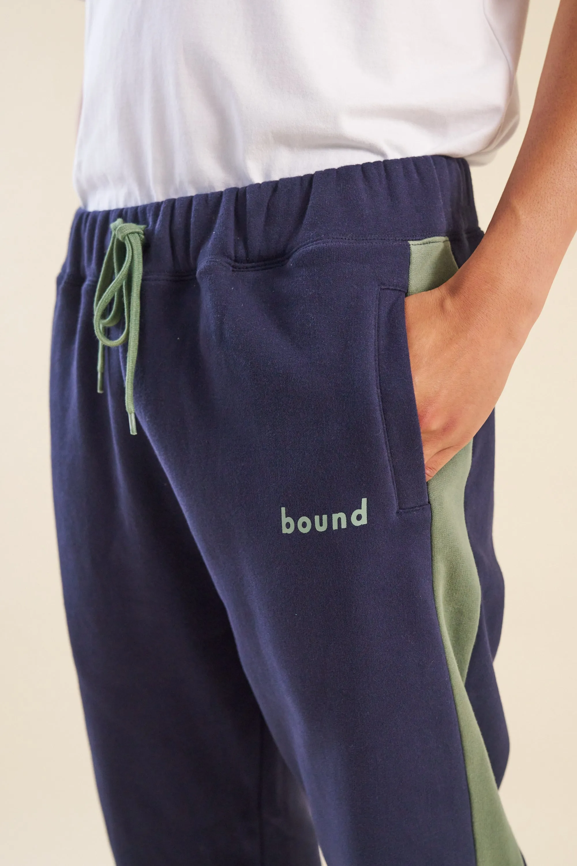NAVY STRIPE STRIPE JOGGERS sold by Bound product image thumbnail 3