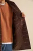 KAITO CHECK BROWN WOOL COAT sold by Bound