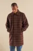 KAITO CHECK BROWN WOOL COAT sold by Bound