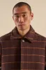 KAITO CHECK BROWN WOOL COAT sold by Bound